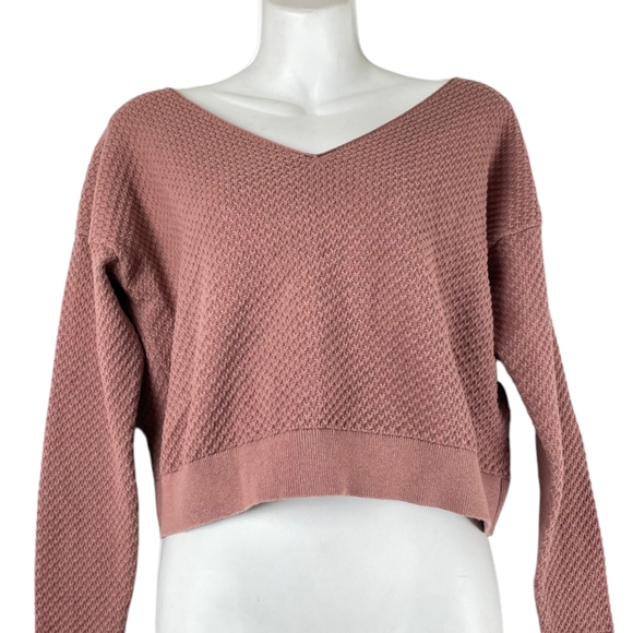 Babaton Cotton & Cashmere Lita Cropped Sweater - Picture 1 of 12
